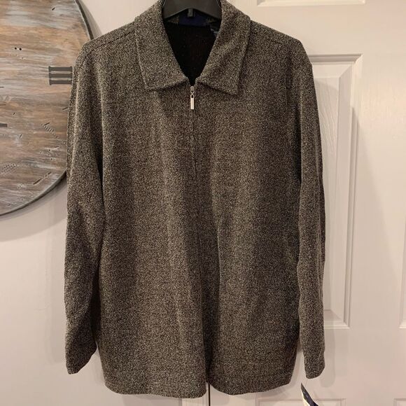 Crazy Horse Women’s Gray/ Brown  Zipper Jacket sz 2X NWT - Picture 1 of 4